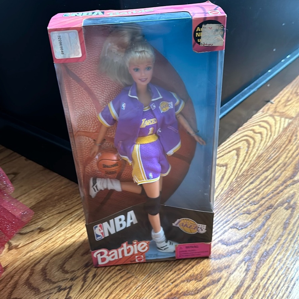 NBA Lakers Barbie in box